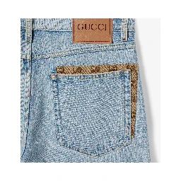 Jeans with GG details