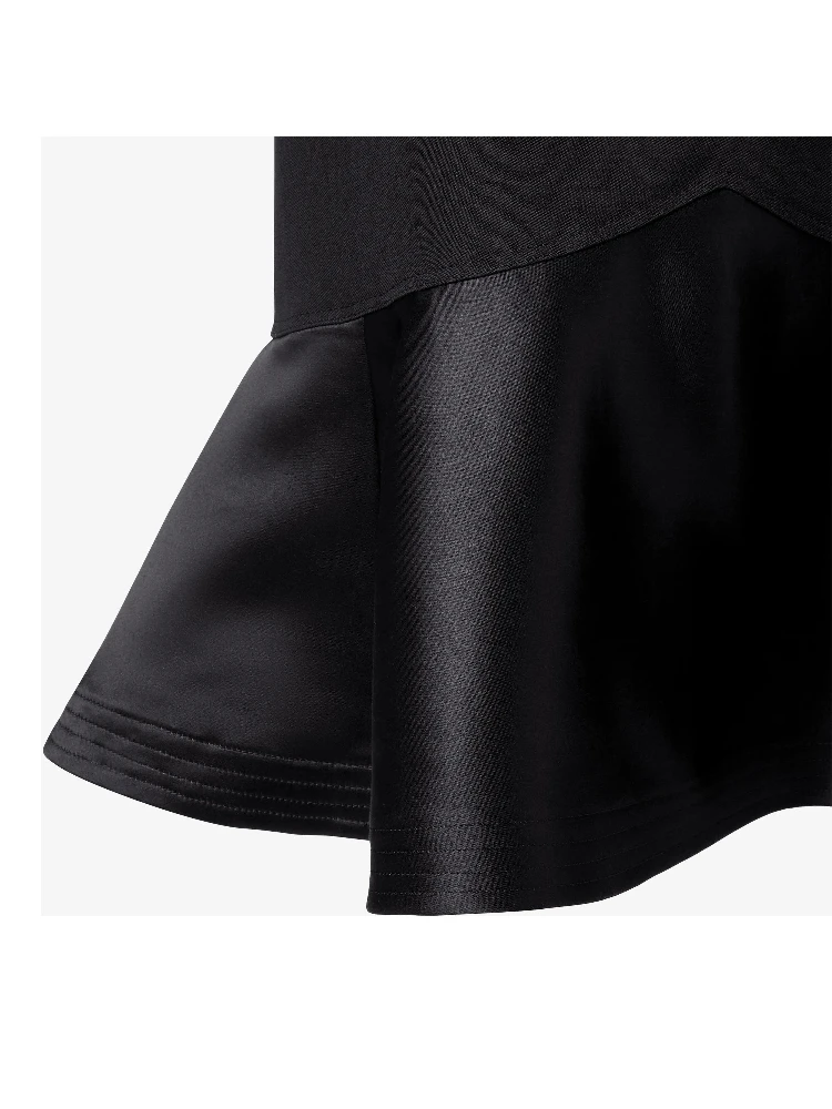 Midi skirt in grain de poud alternative