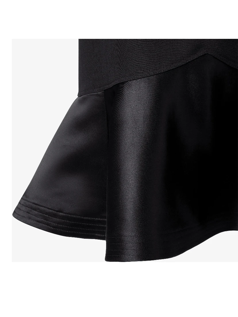 Midi skirt in grain de poud