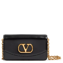Crossbody clutch with VLogo