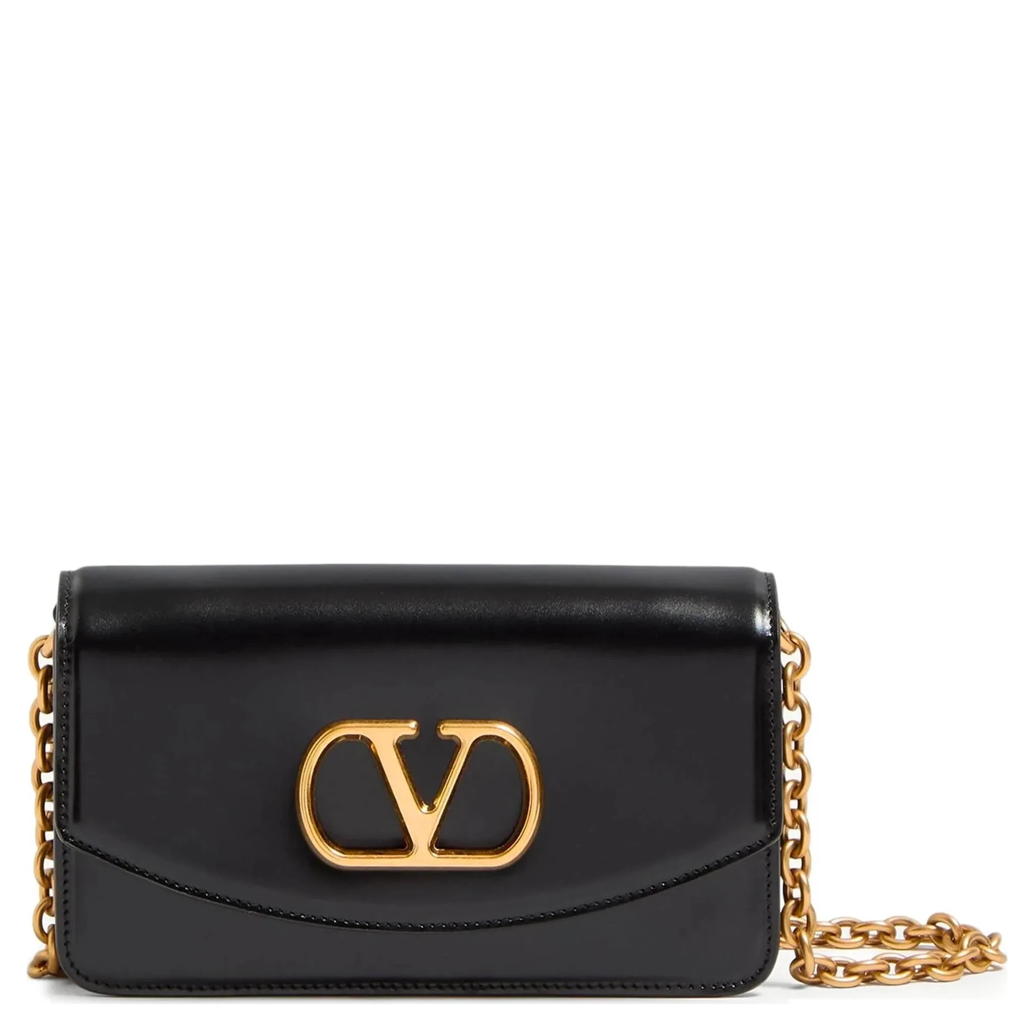 Crossbody clutch with VLogo