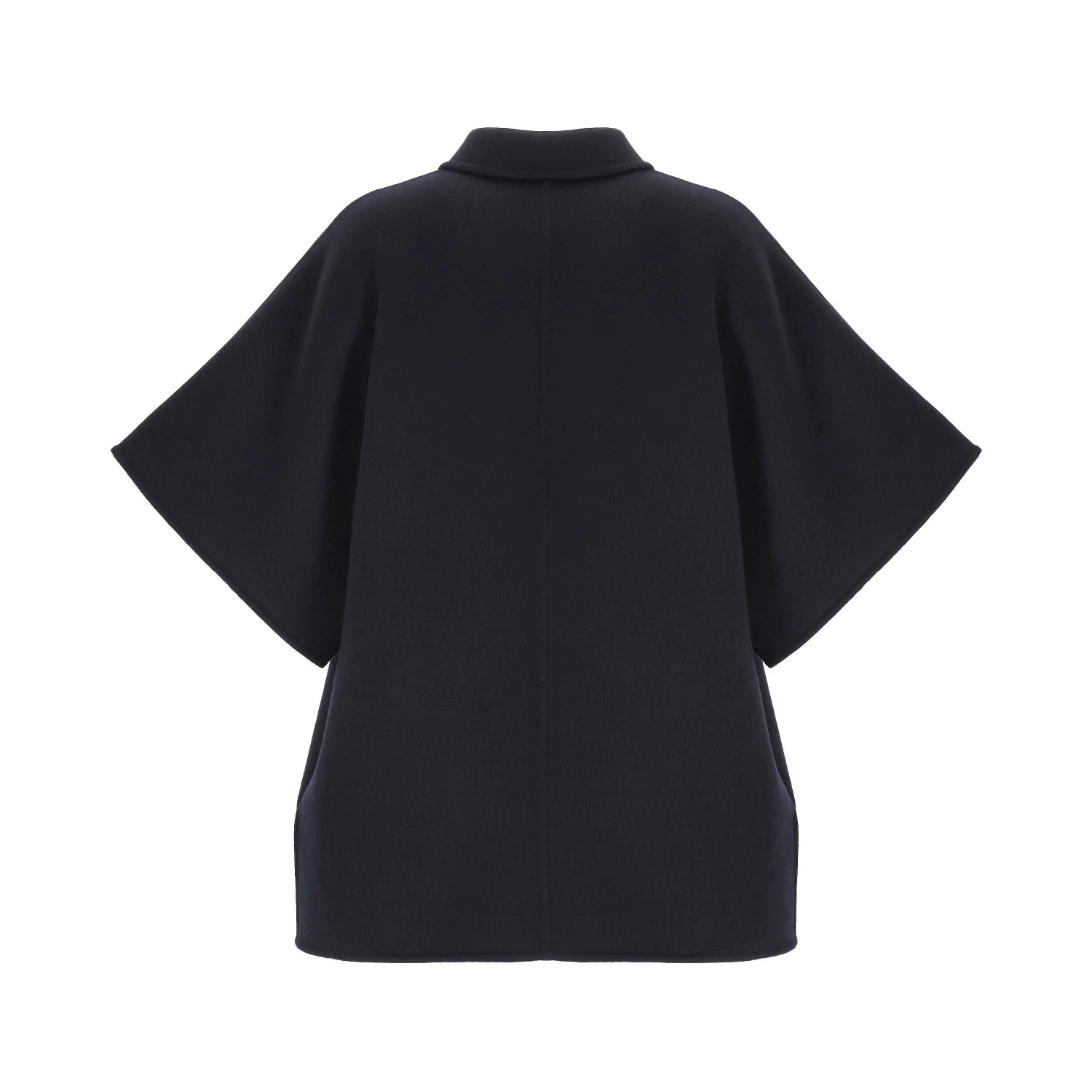 Short sleeves caban jacket in wool