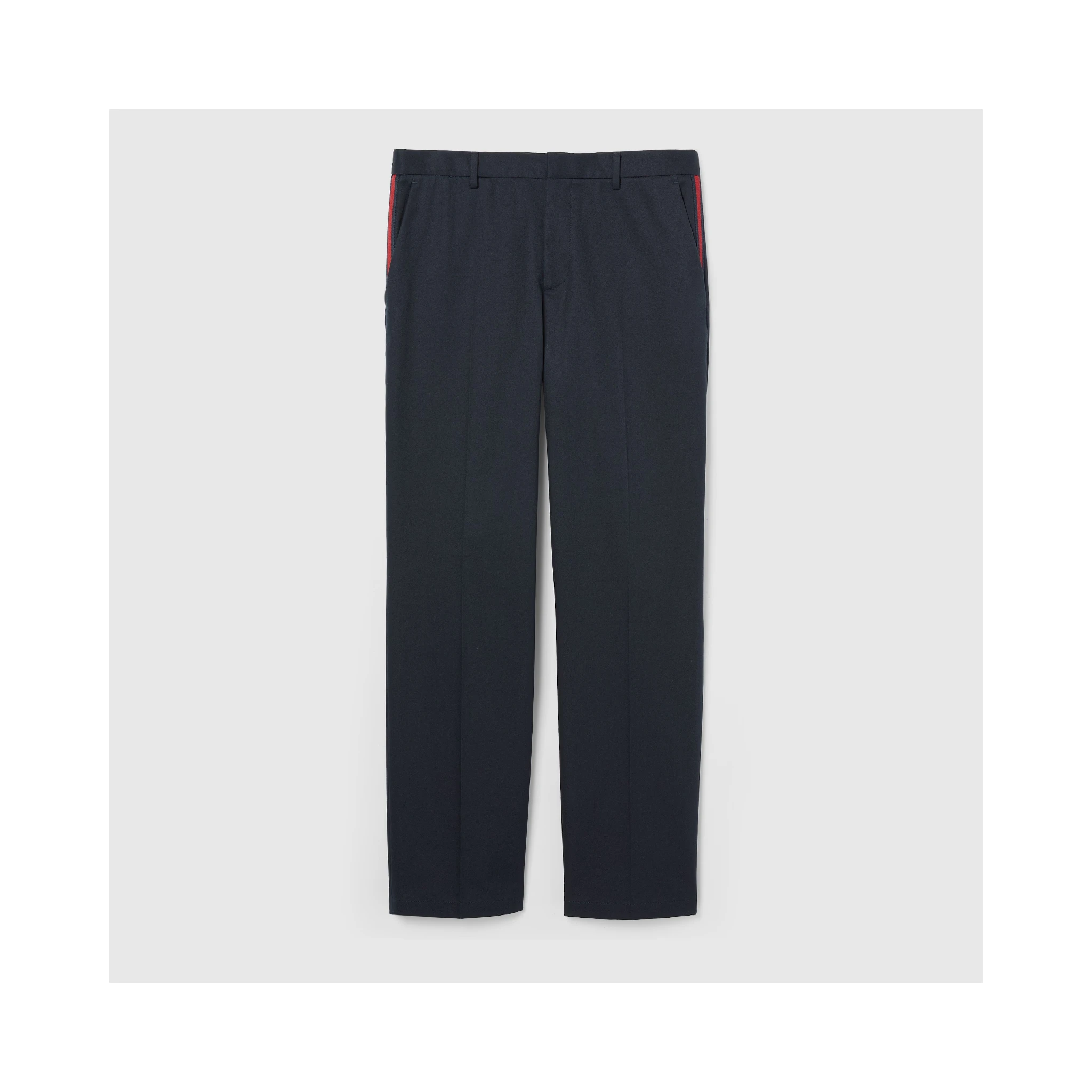 Cotton twill pants with Web detail