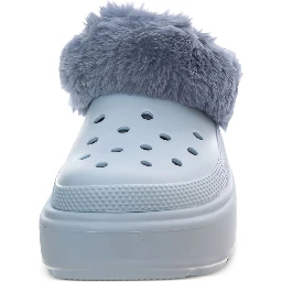 CROCS Stomp Lined Clogs In Stucco-neutral In White