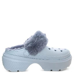 CROCS Stomp Lined Clogs In Stucco-neutral In White