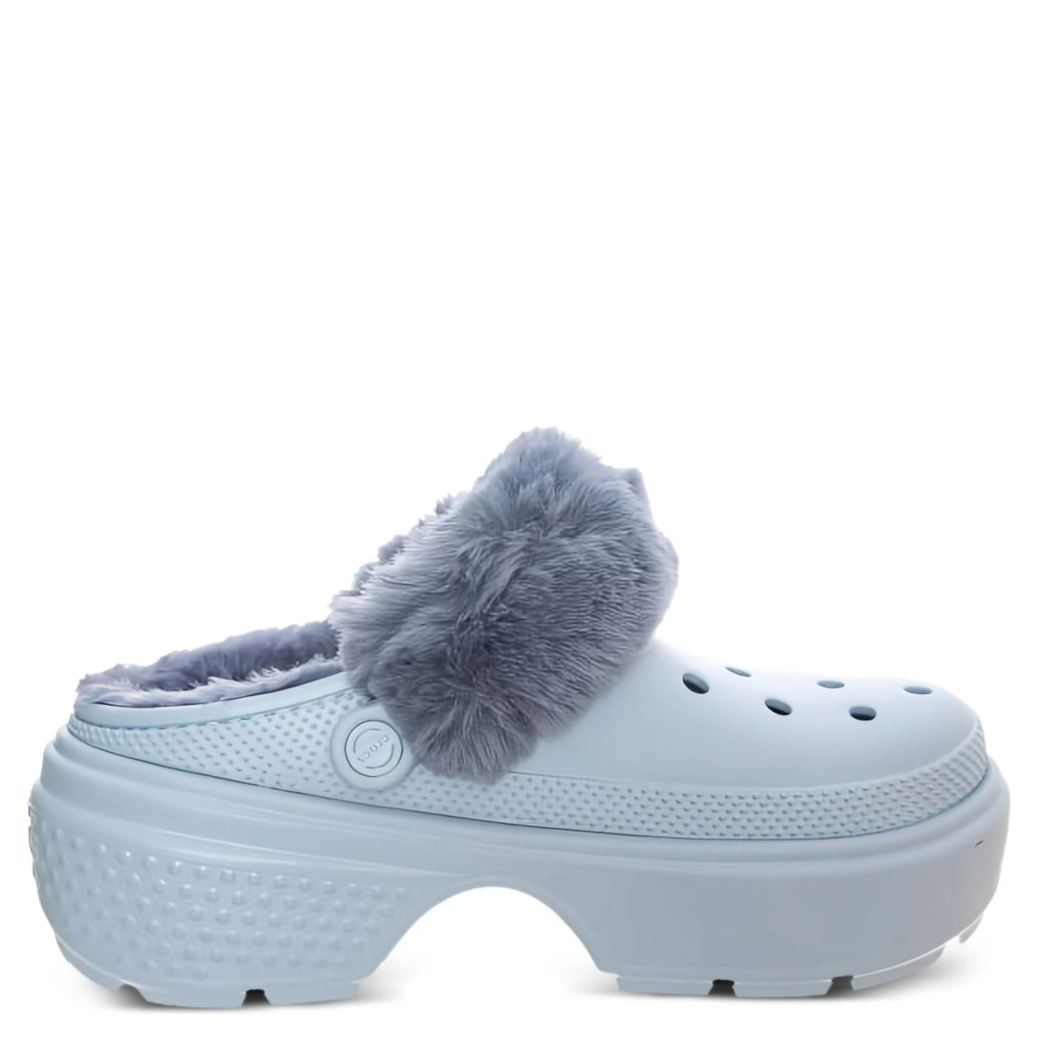 CROCS Stomp Lined Clogs In Stucco-neutral In White