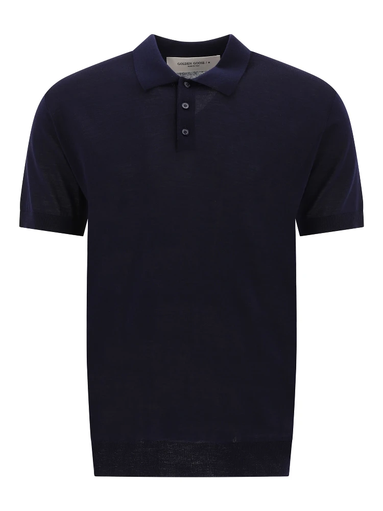 Merino wool polo shirt
