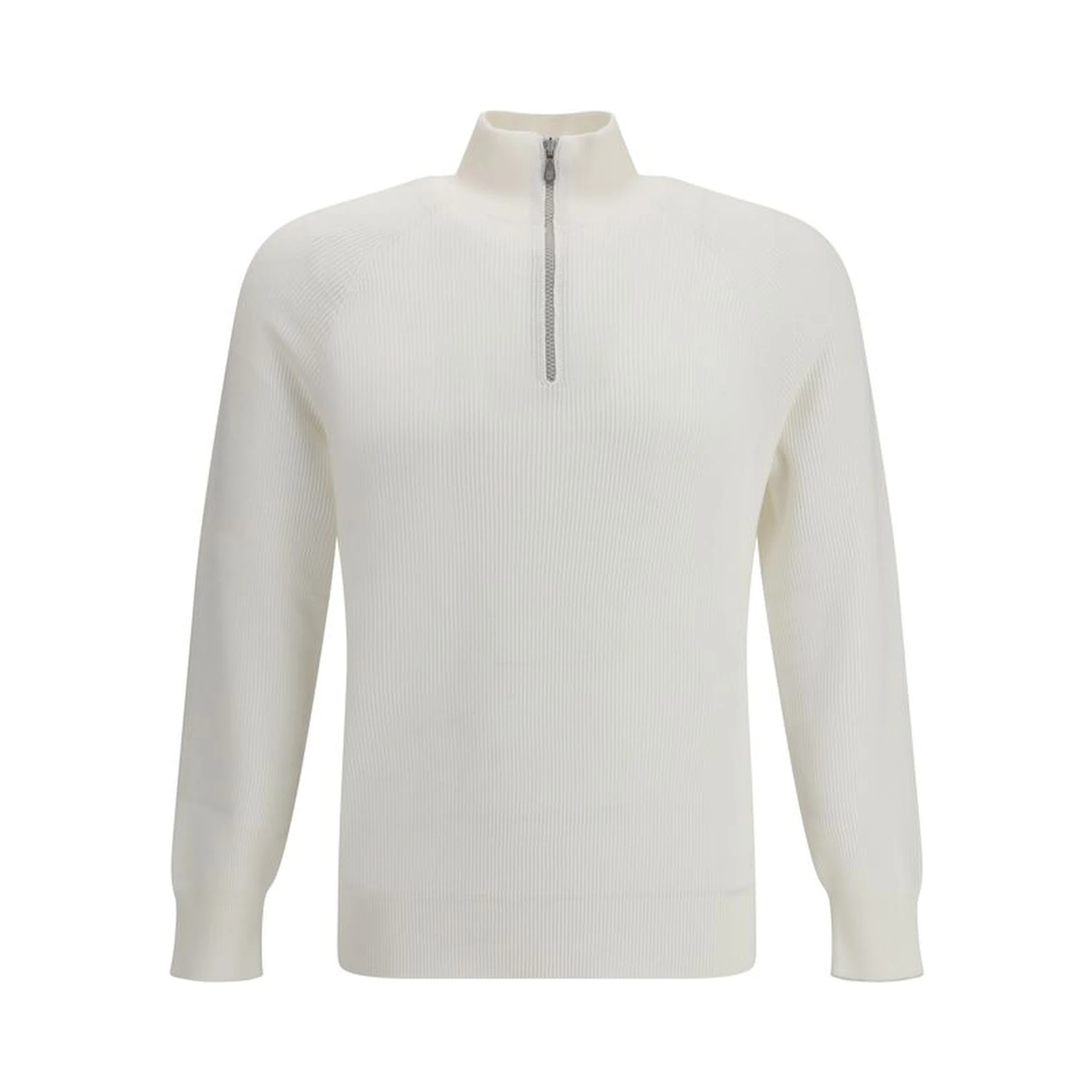 سويت شيرت قطني أبيض