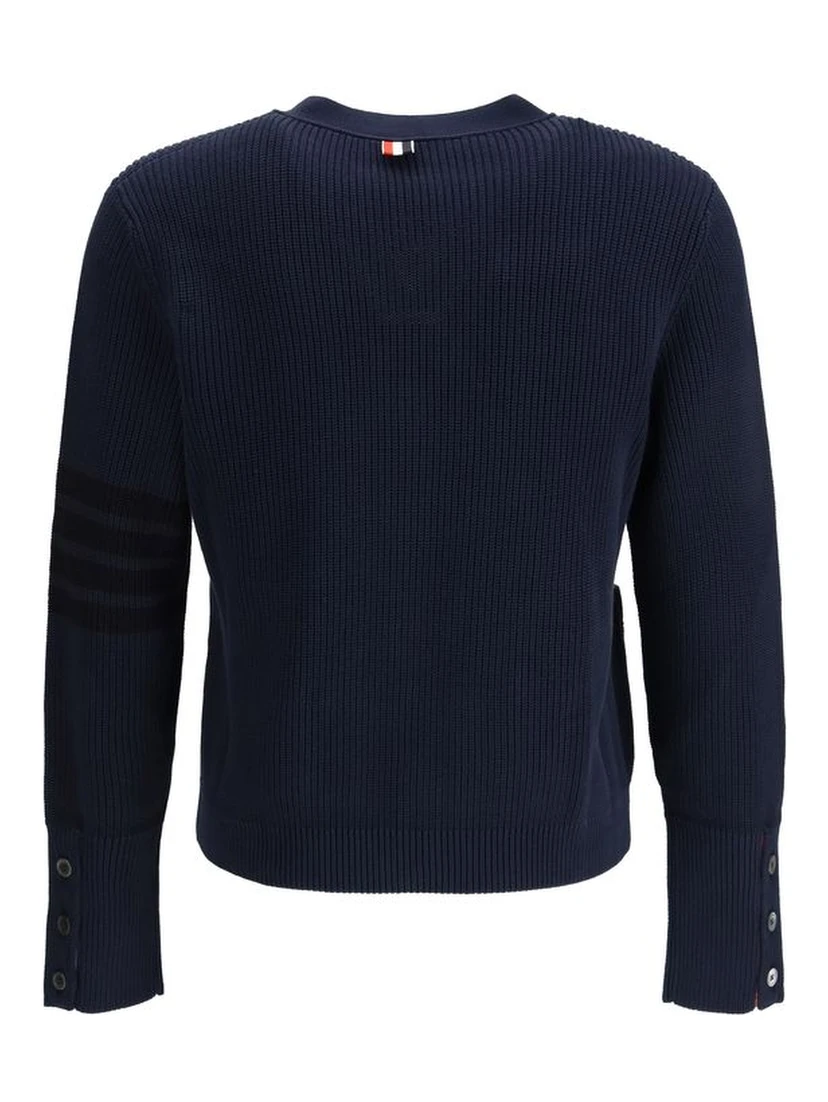 Blue Cotton Cardigan