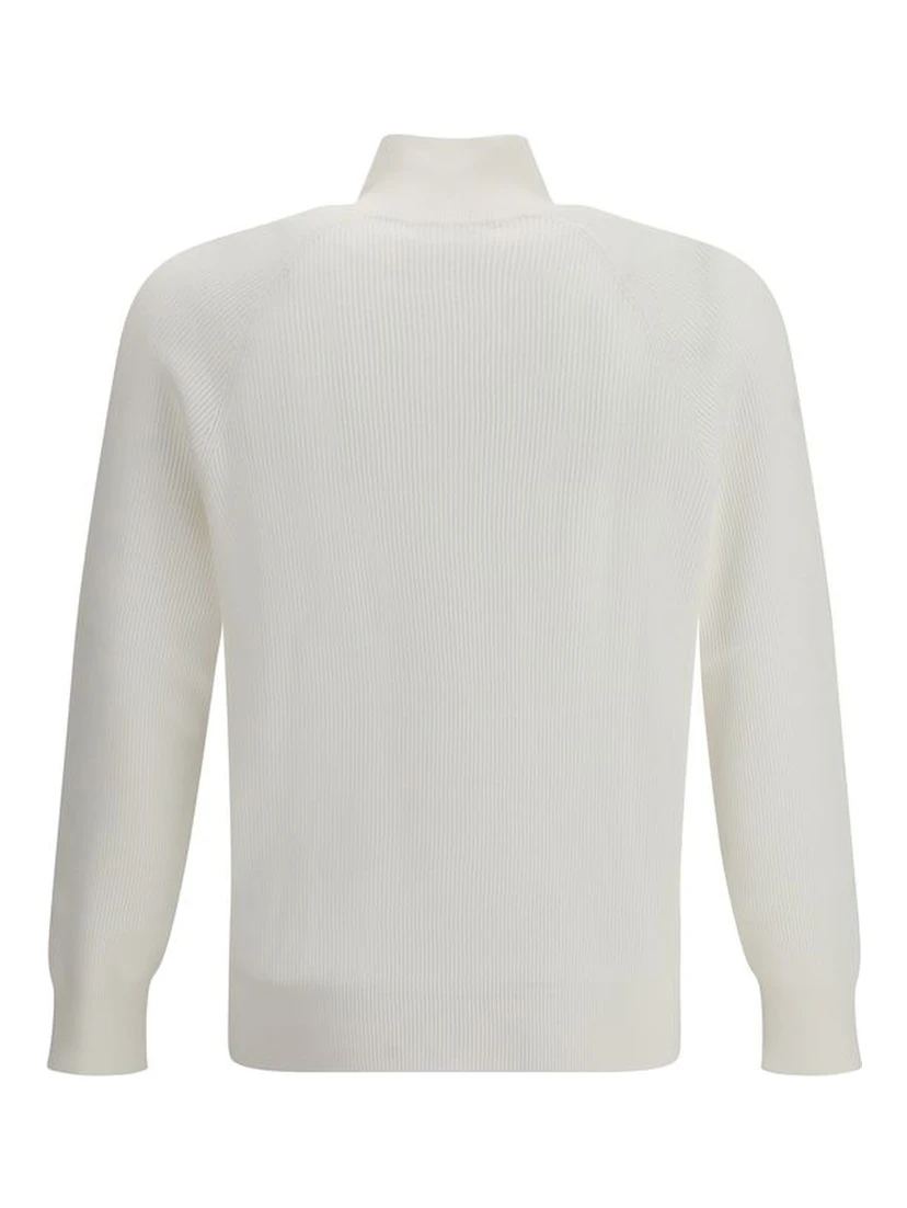 White Cotton Sweatshirt