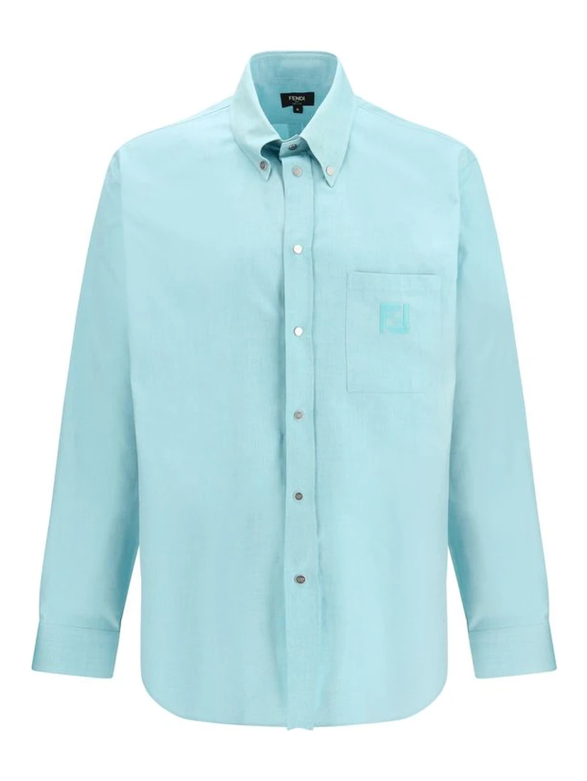 Light Blue Cotton Dress Shirt