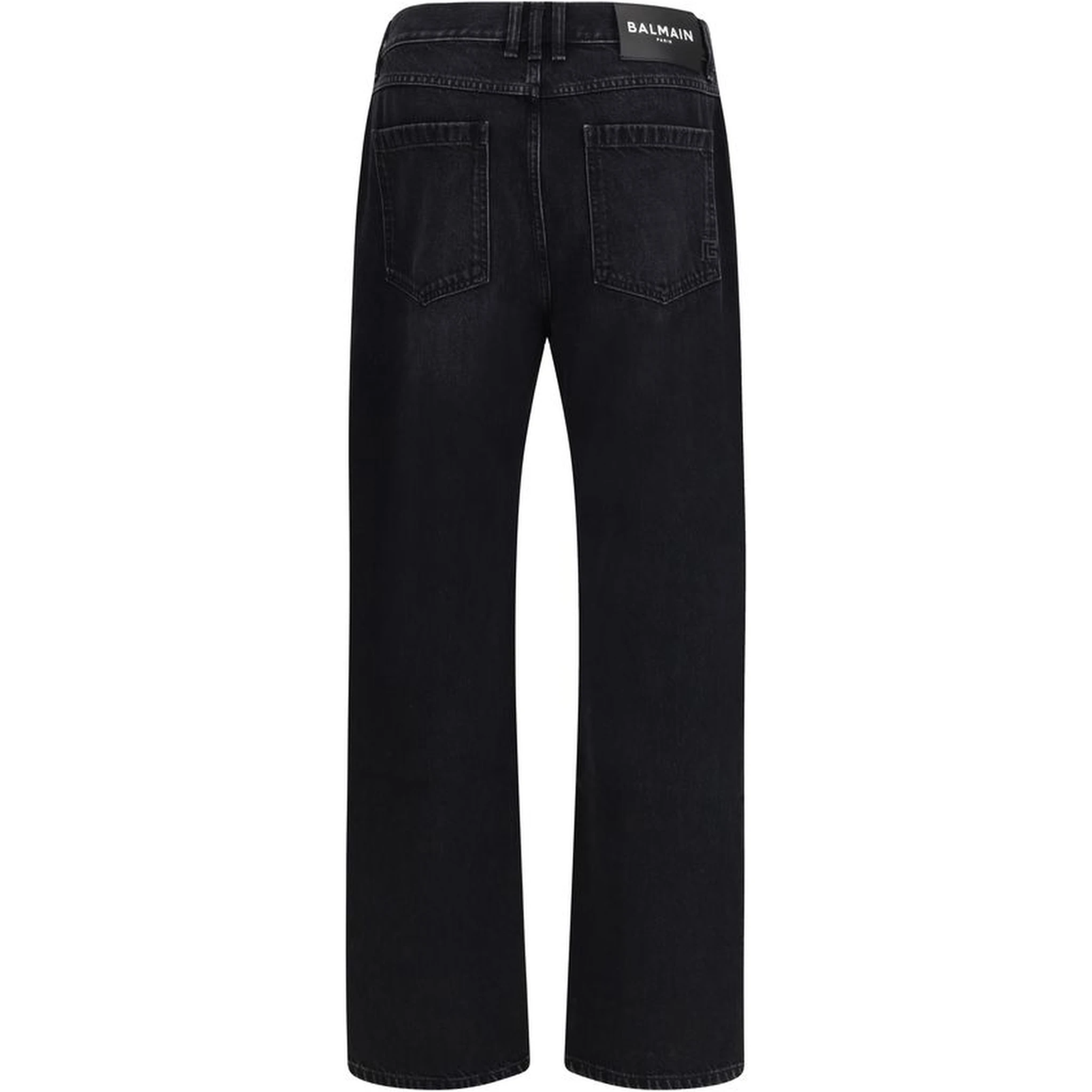 Black Cotton Jeans Denim