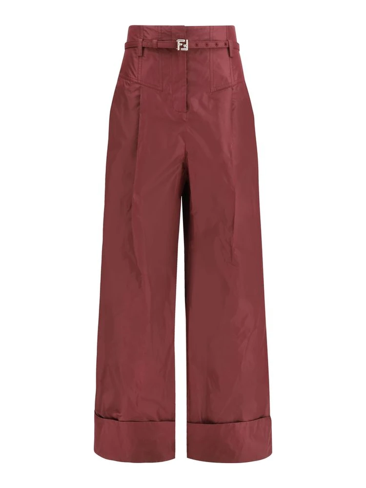 Bordeaux Silk Dress Pants
