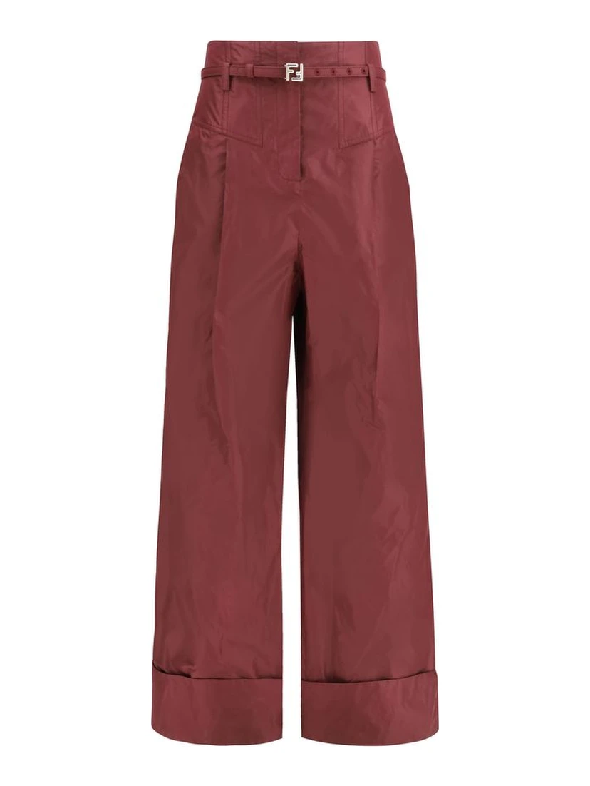 Bordeaux Silk Dress Pants