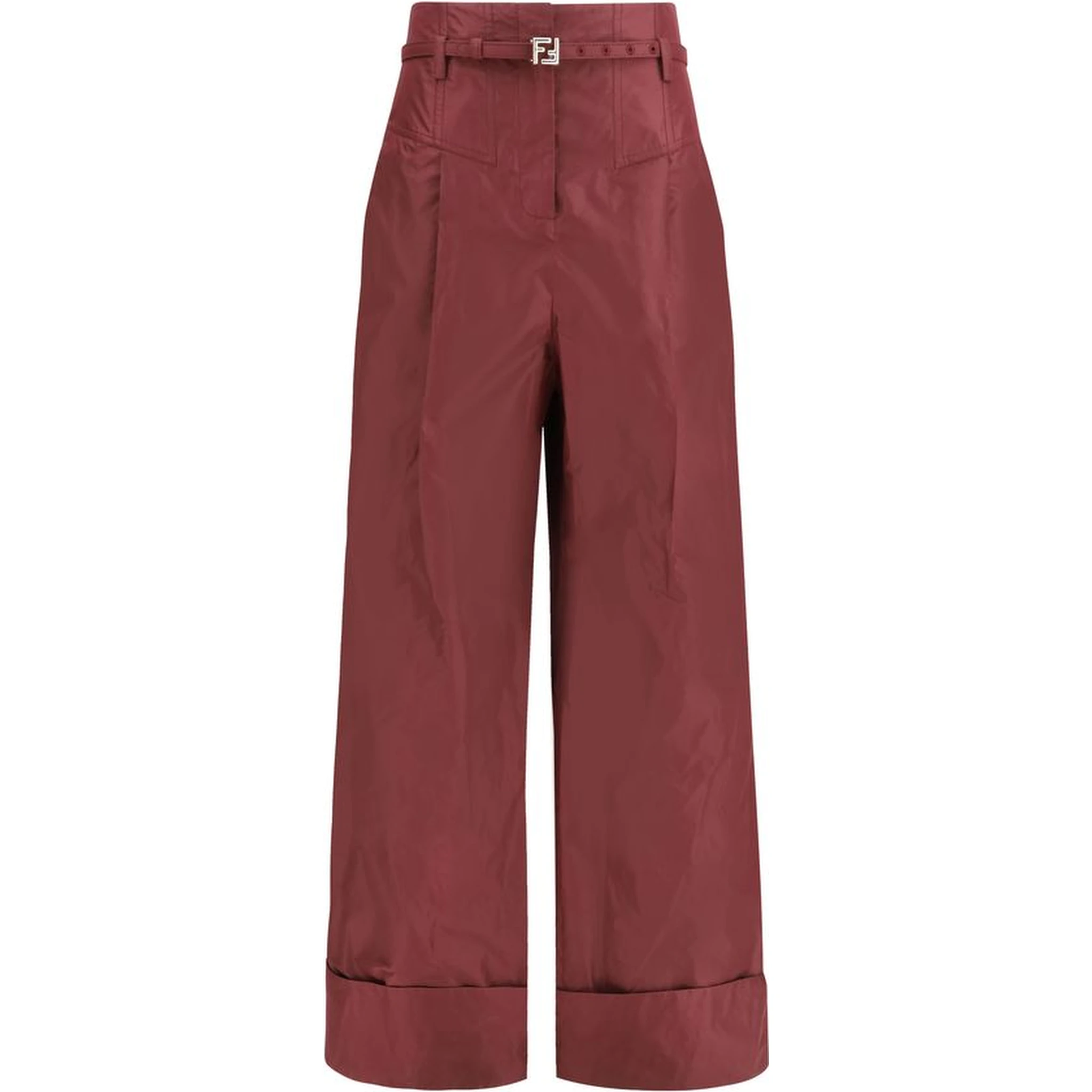 Bordeaux Silk Dress Pants