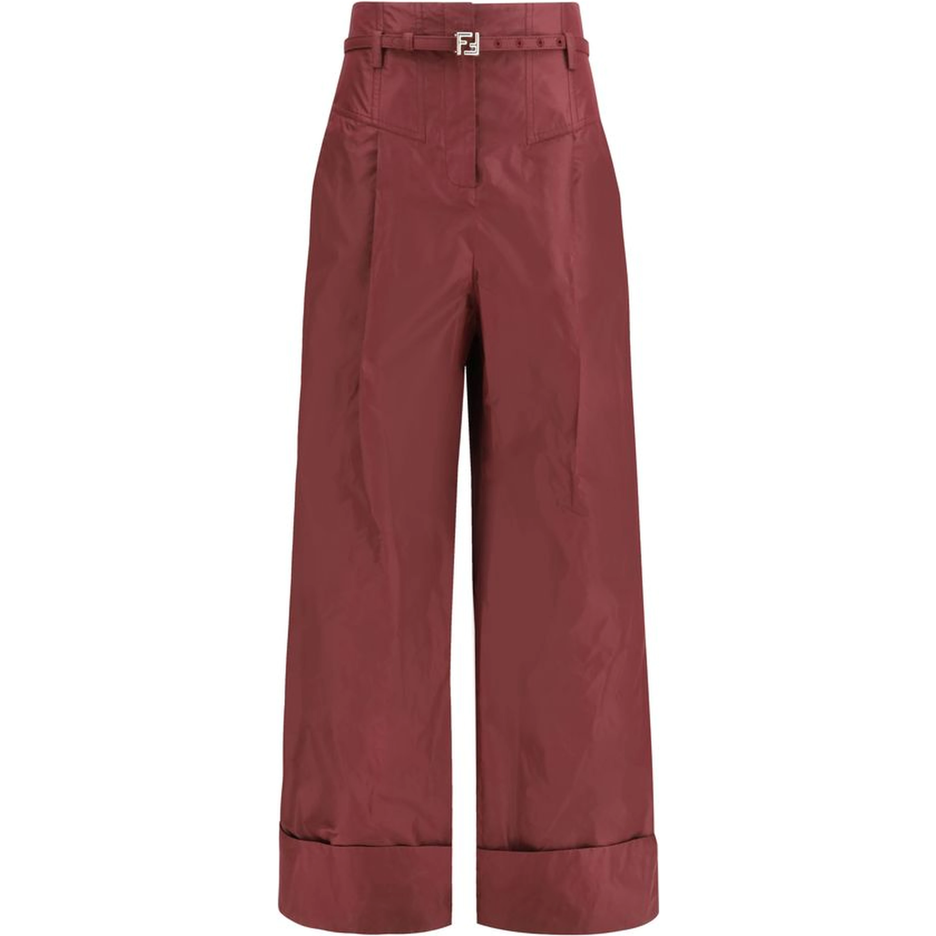 Bordeaux Silk Dress Pants