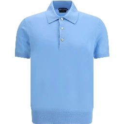 Light Blue Cotton Polo Shirt