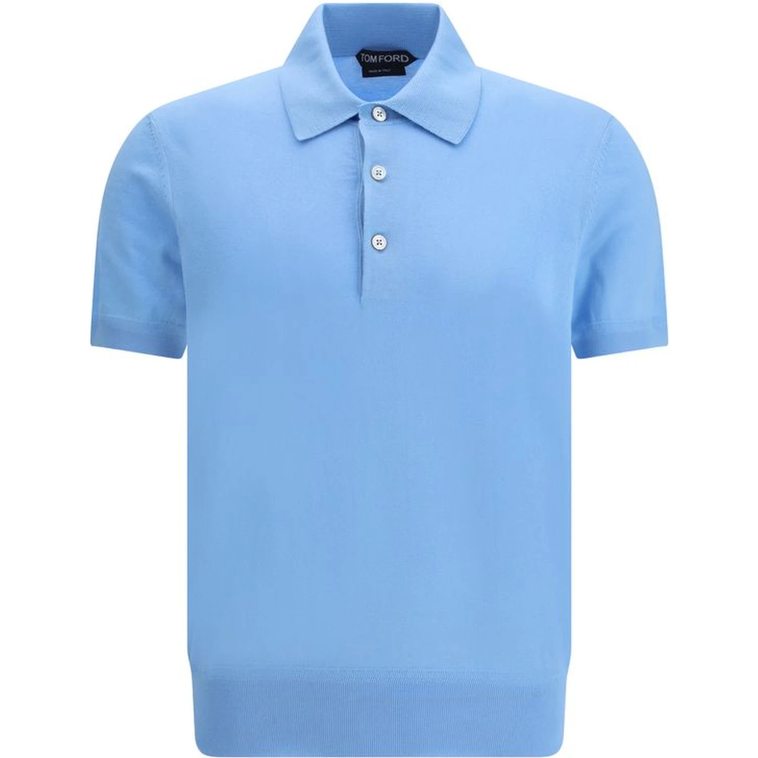 Light Blue Cotton Polo Shirt