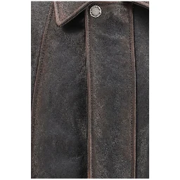 Brown Goatskin Bomber