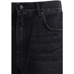 Black Cotton Jeans Denim