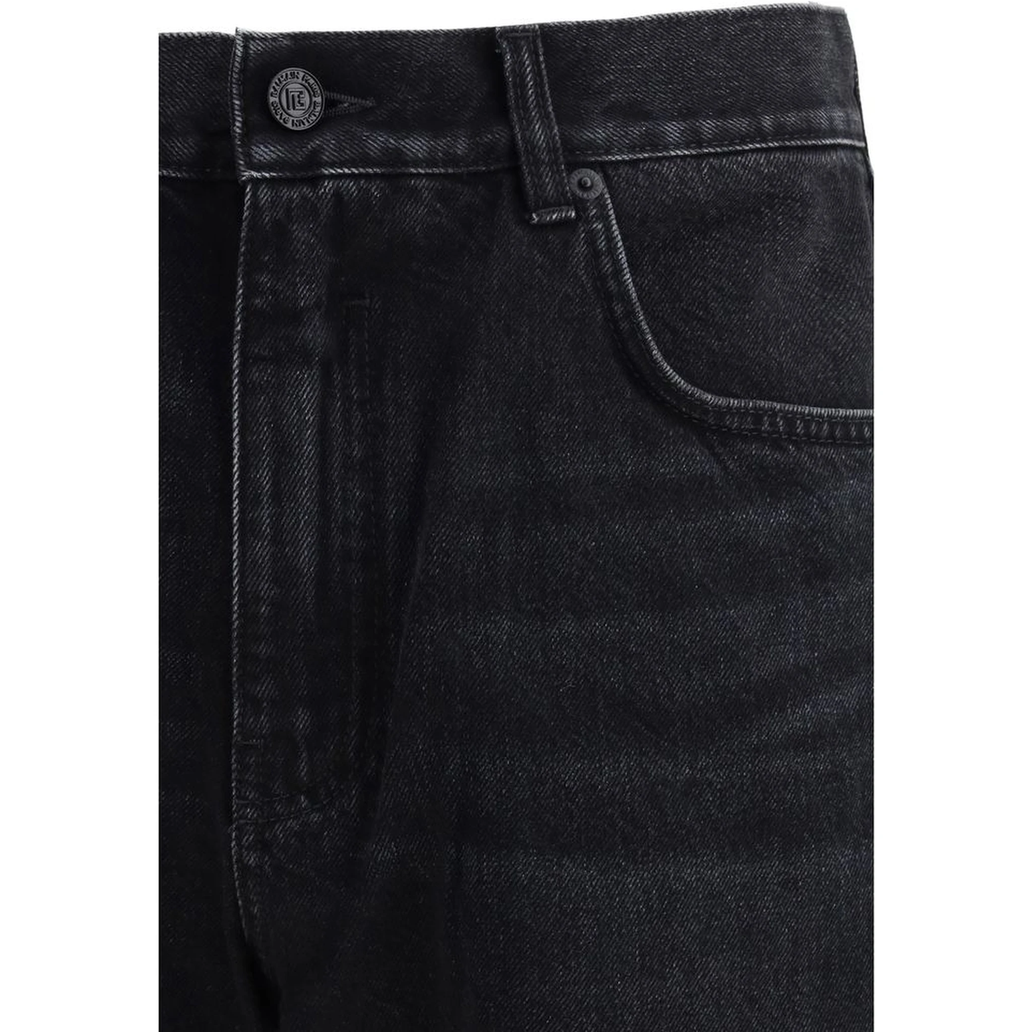Black Cotton Jeans Denim