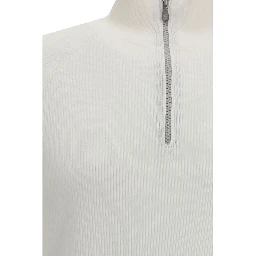 سويت شيرت قطني أبيض