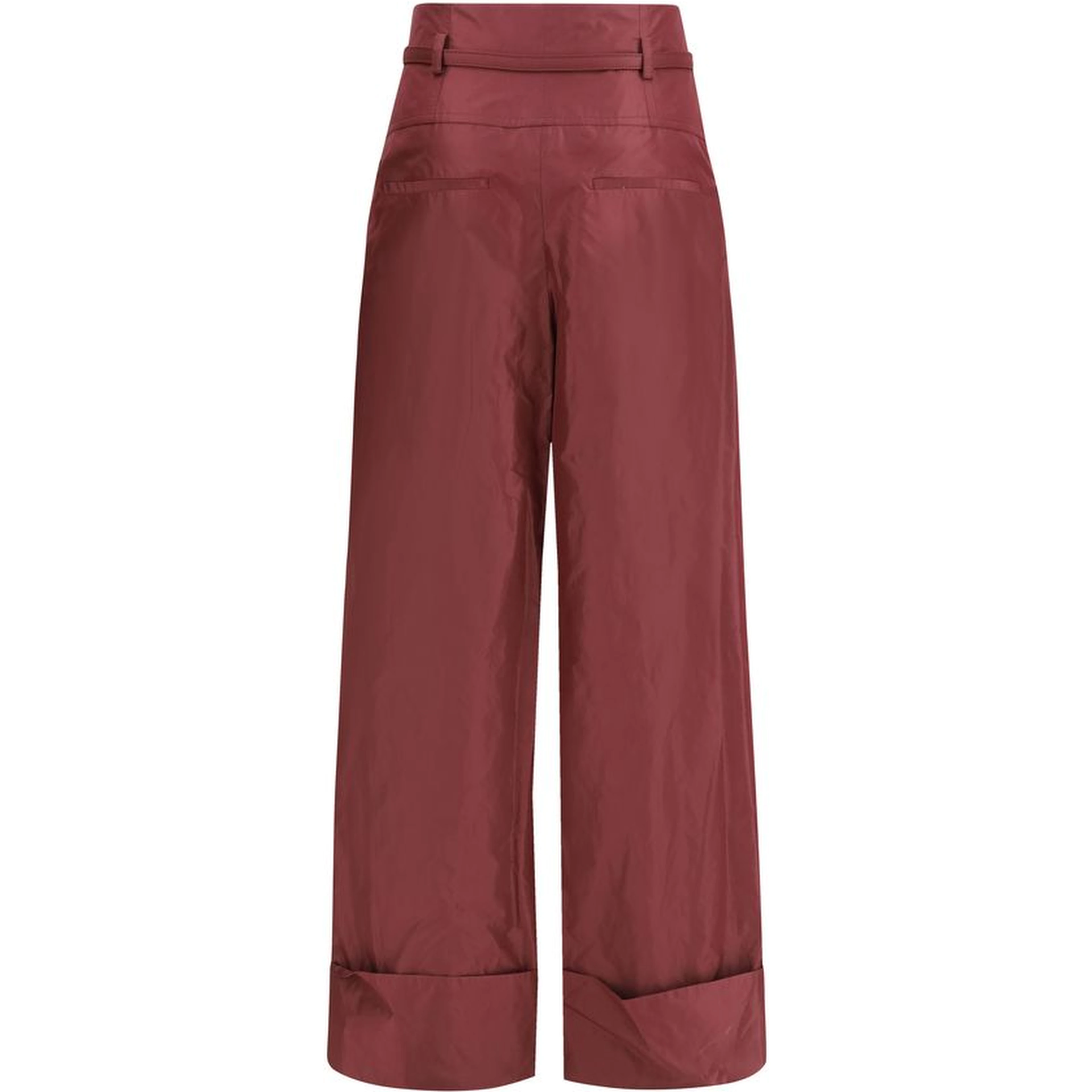 Bordeaux Silk Dress Pants
