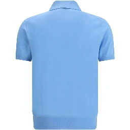 Light Blue Cotton Polo Shirt