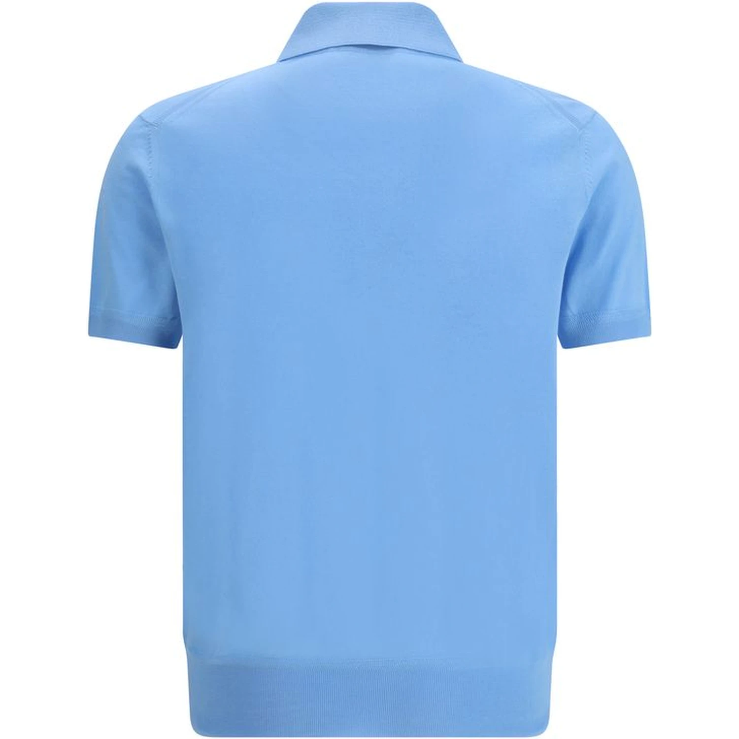 Light Blue Cotton Polo Shirt