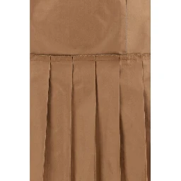 Brown Silk Mini Skirt