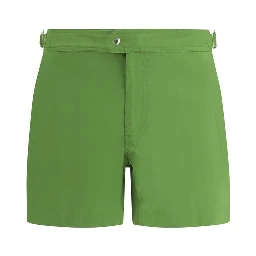 Bicolor Polyester Swim Shorts