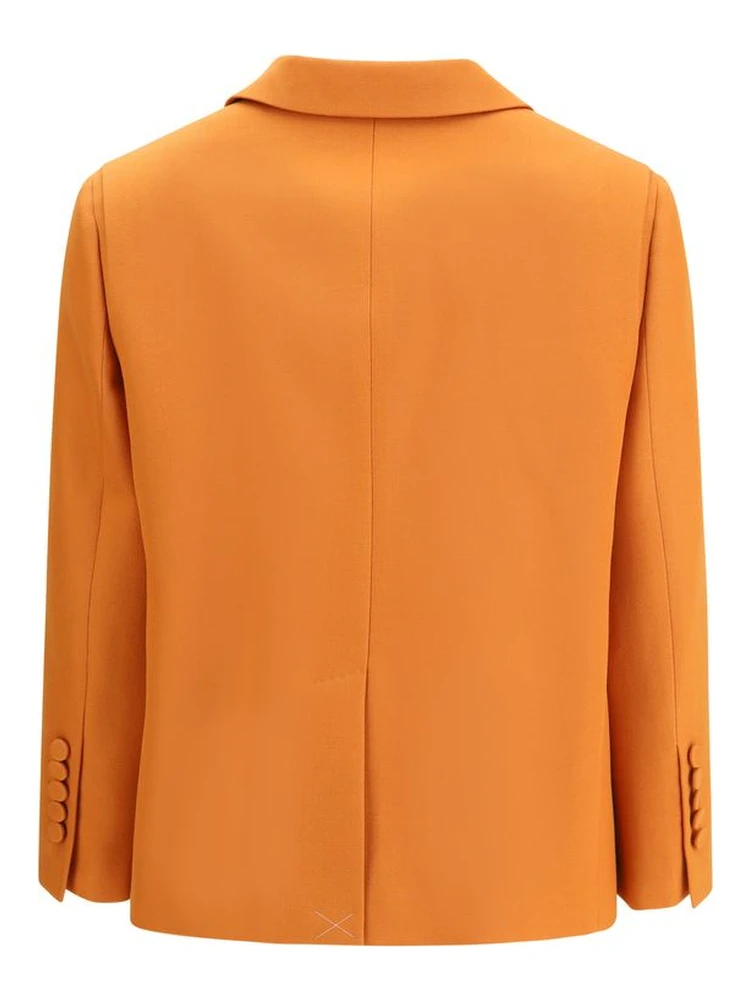 Orange Fleece Wool Blazer alternative