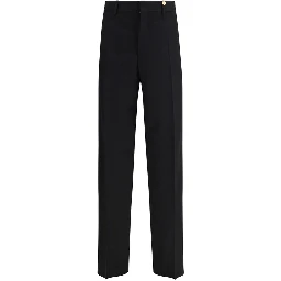 Black Fleece Wool Dress Pants