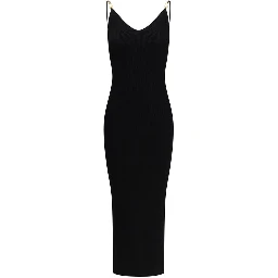 Black Viscose Cocktail Dress