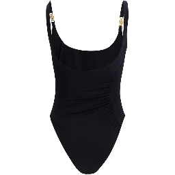 Black Polyamide One-Piece Swimsuit