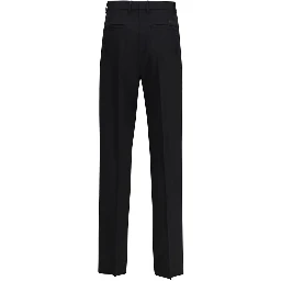 Black Fleece Wool Dress Pants