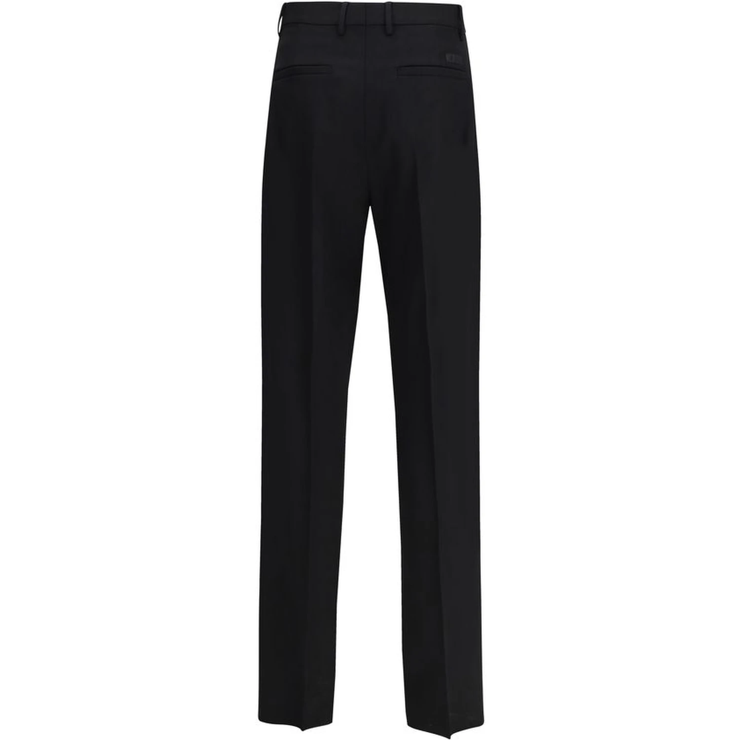 Black Fleece Wool Dress Pants