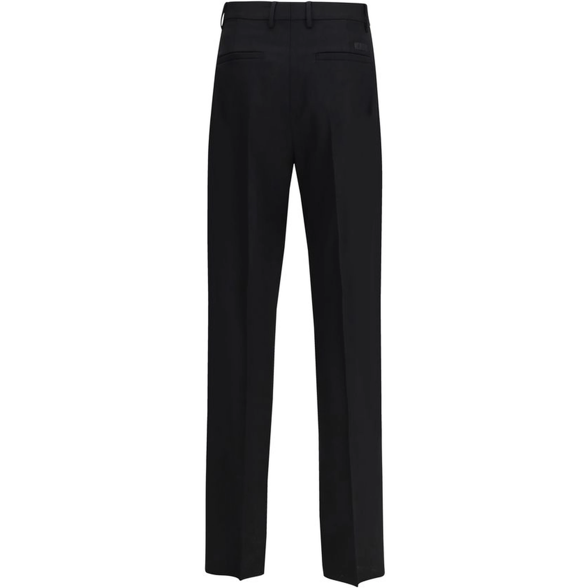 Black Fleece Wool Dress Pants