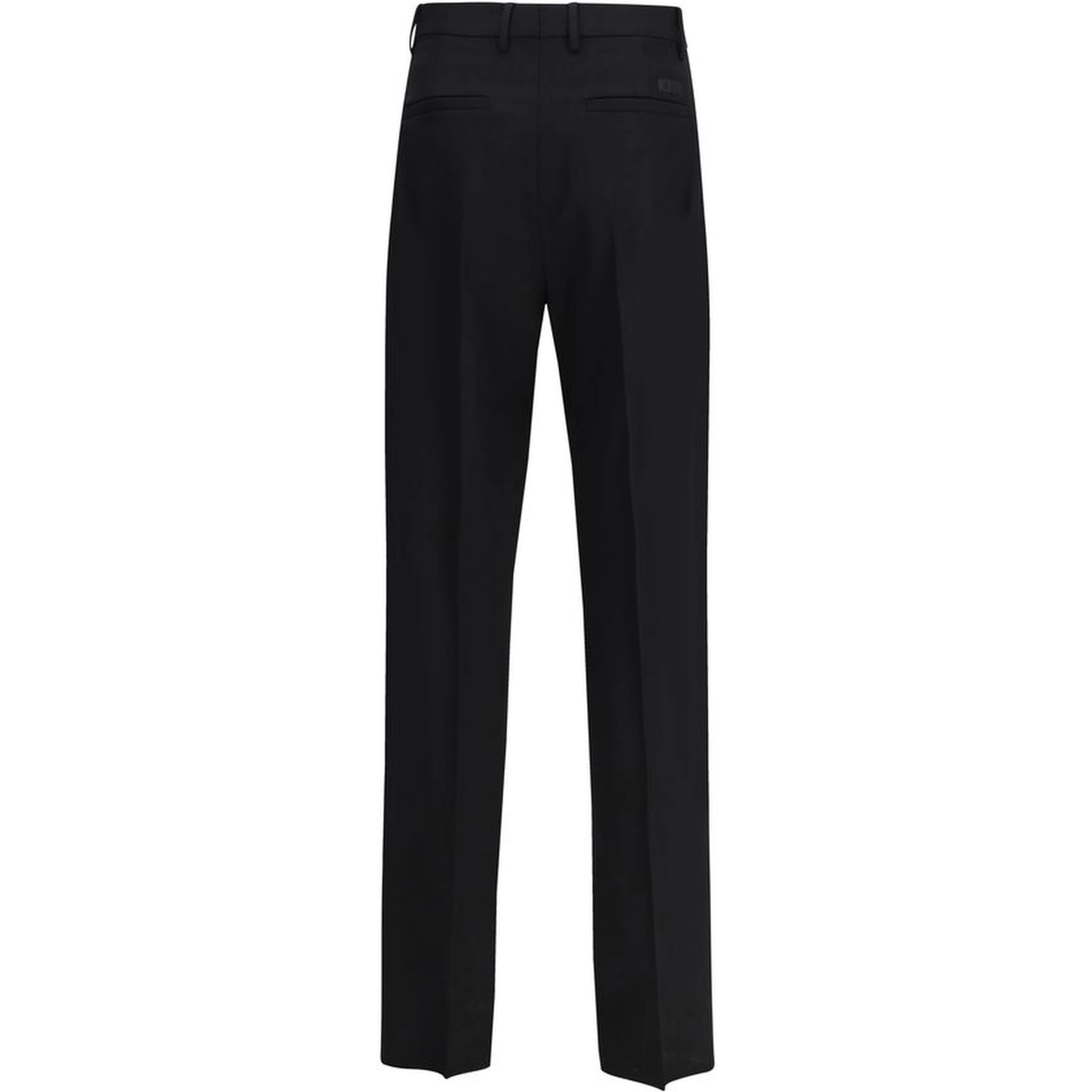 Black Fleece Wool Dress Pants