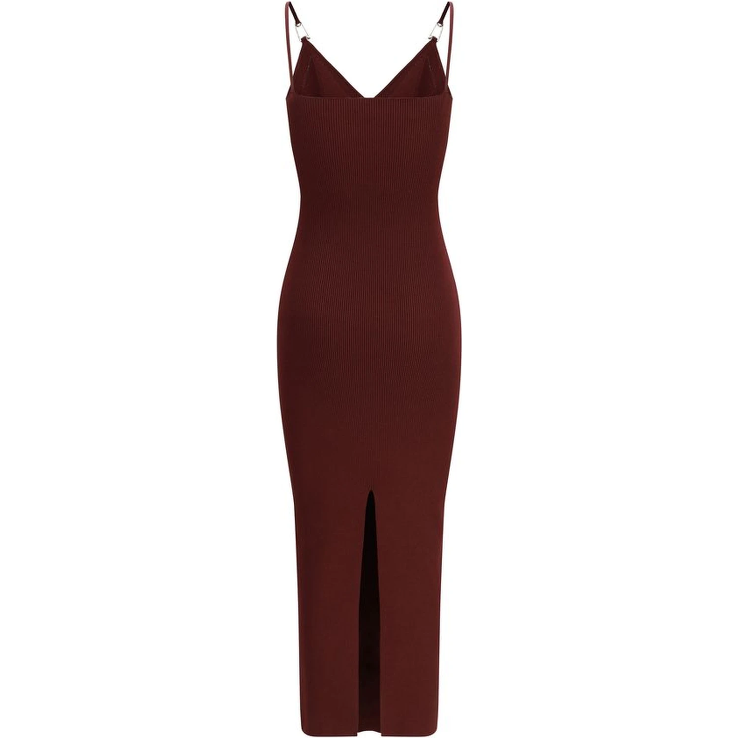 Bordeaux Viscose Casual Dress