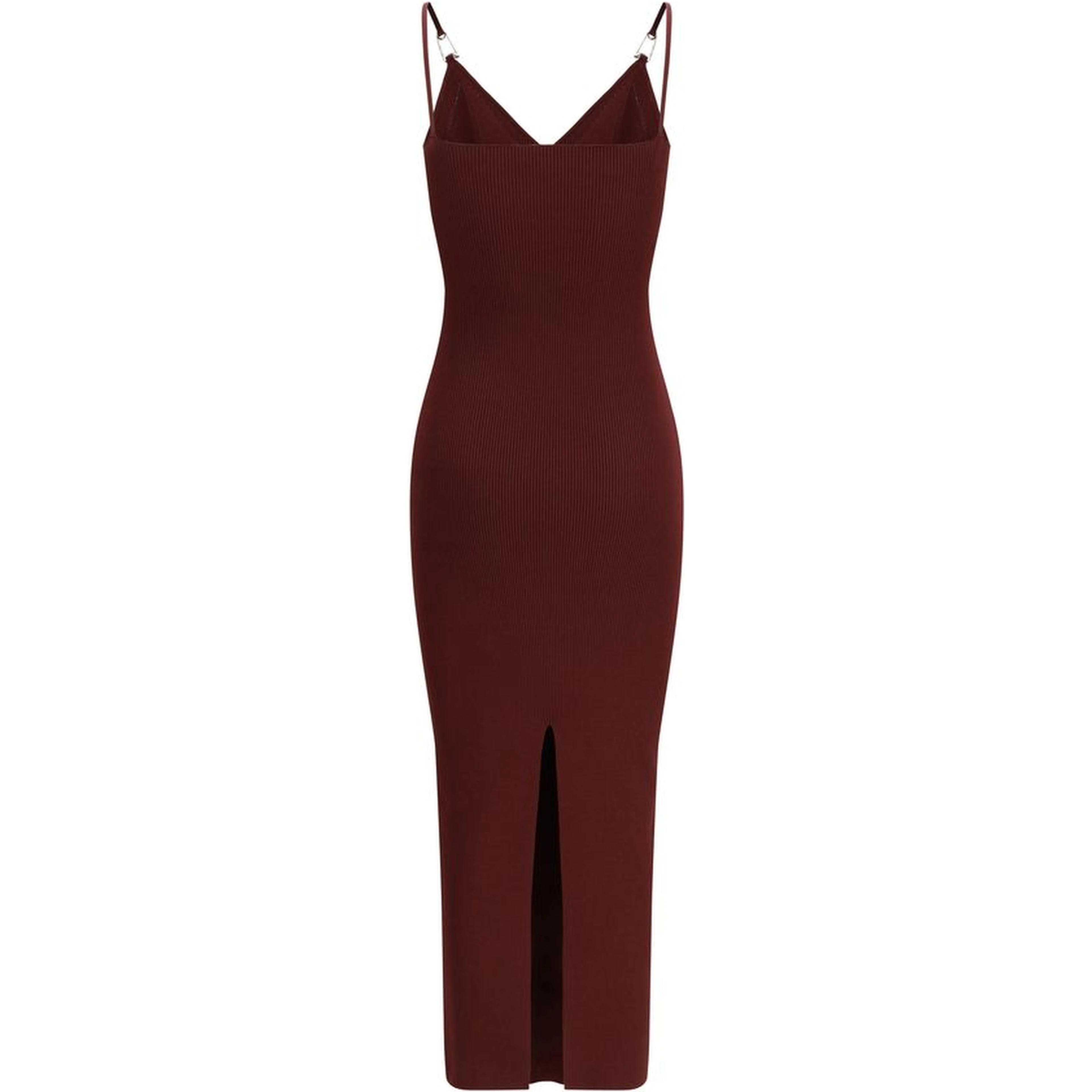 Bordeaux Viscose Casual Dress