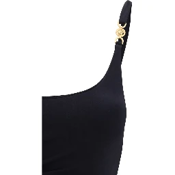Black Polyamide One-Piece Swimsuit