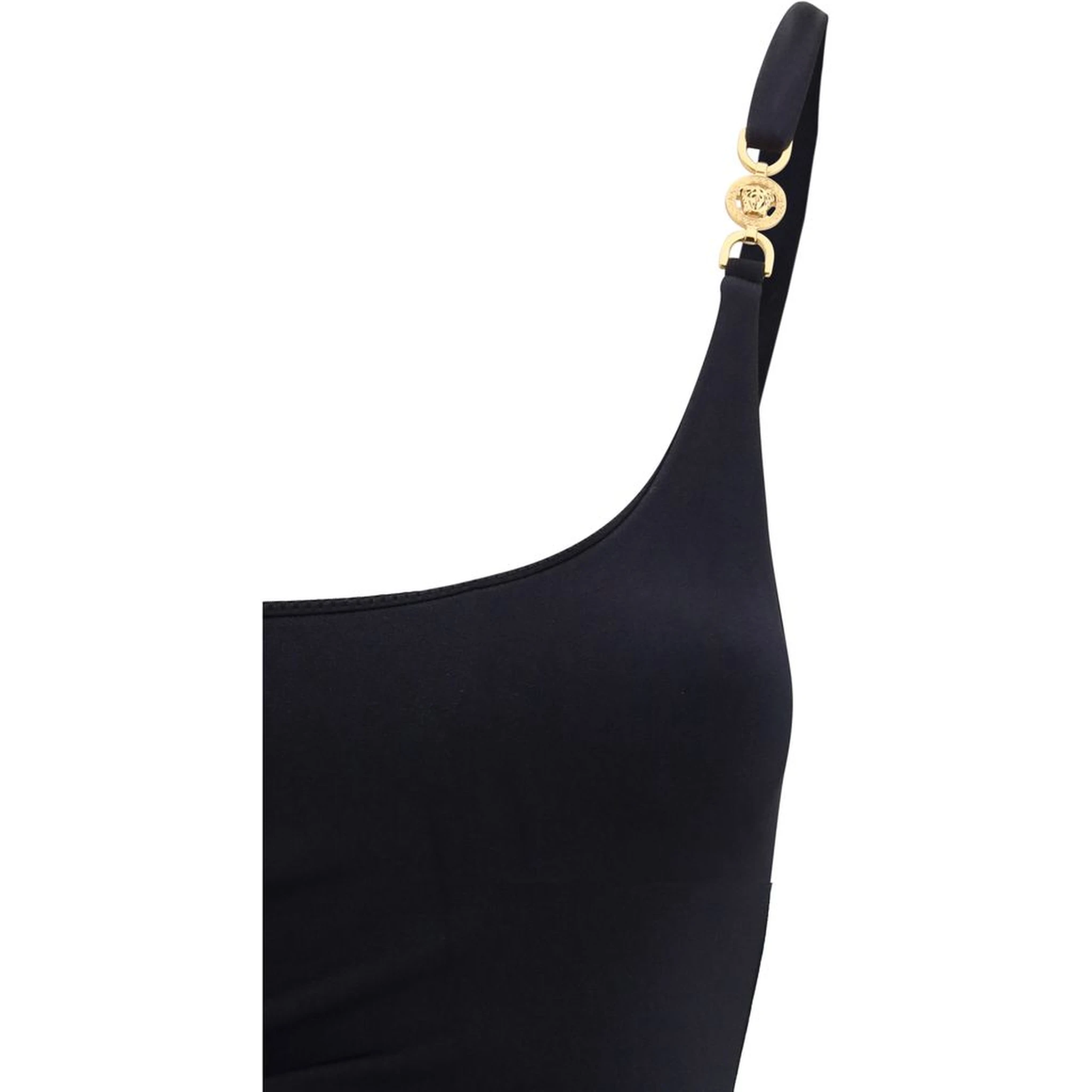 Black Polyamide One-Piece Swimsuit