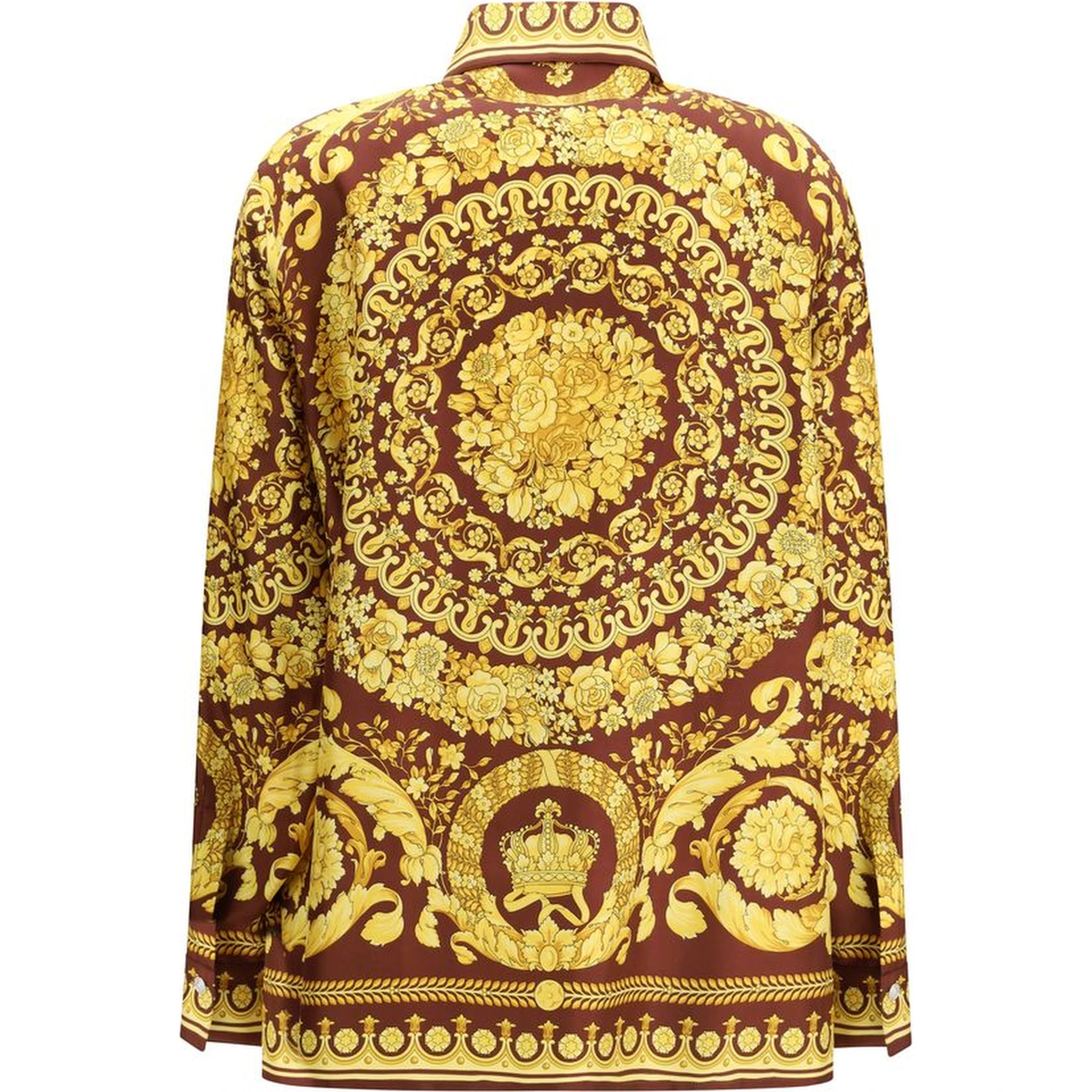 Bordeaux Silk Pattern Shirt