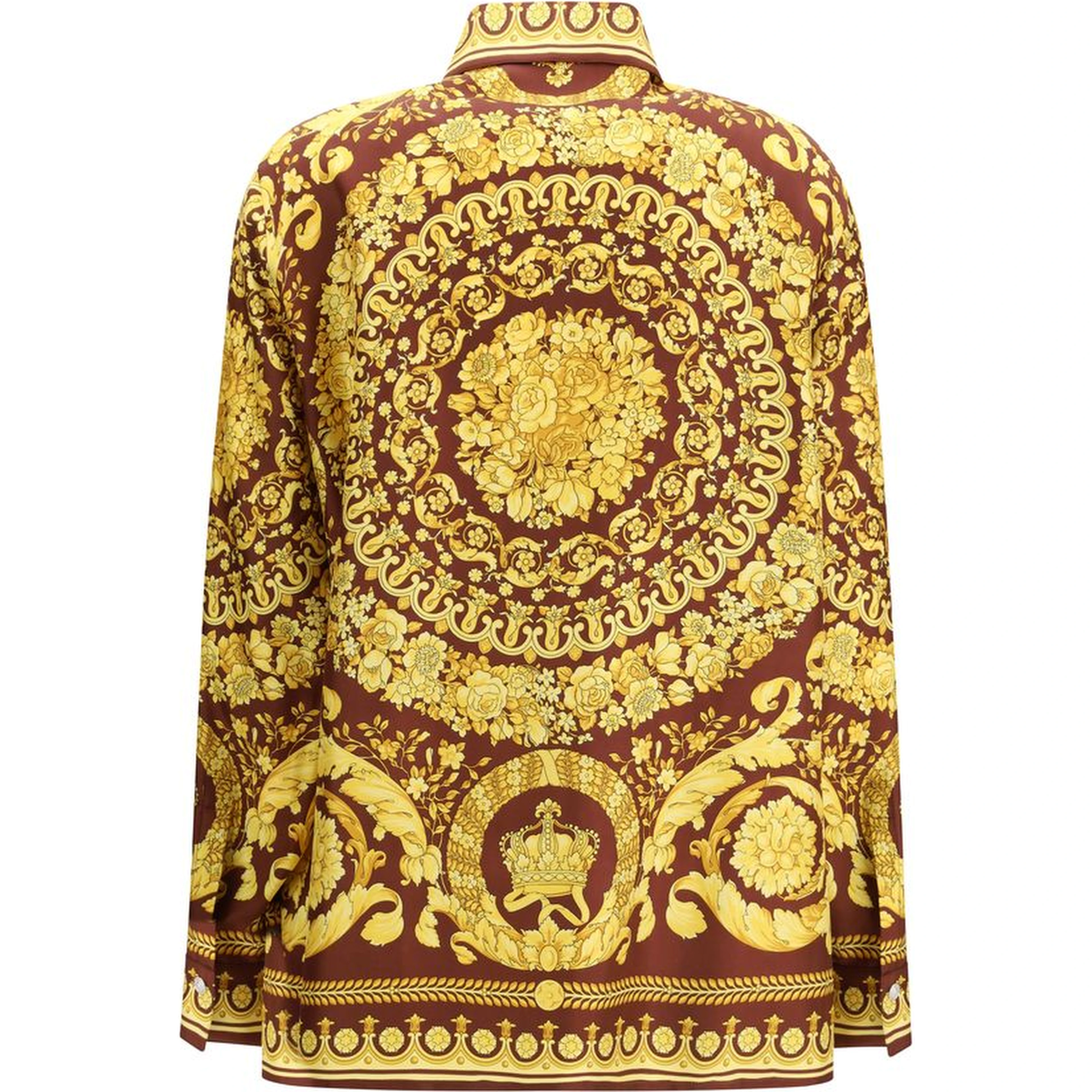 Bordeaux Silk Pattern Shirt