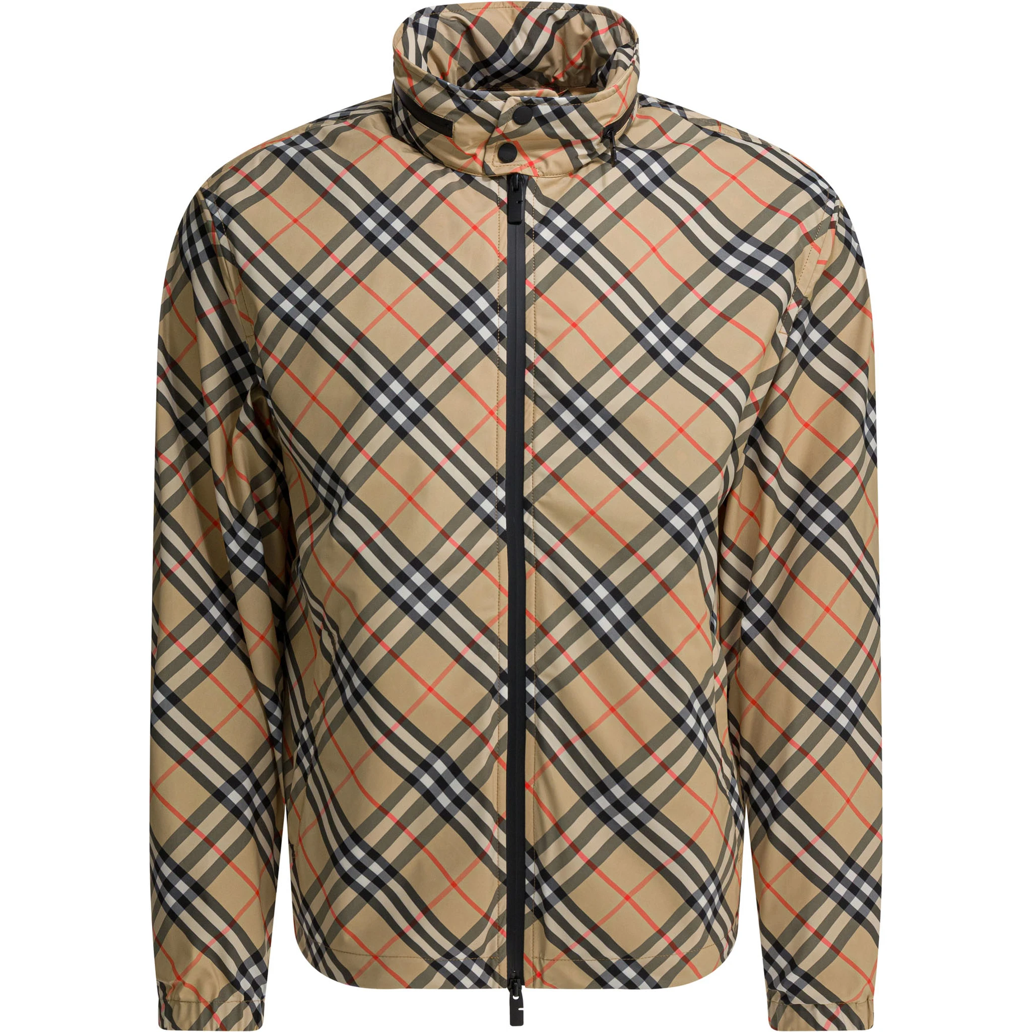 "Check" windbreaker jacket