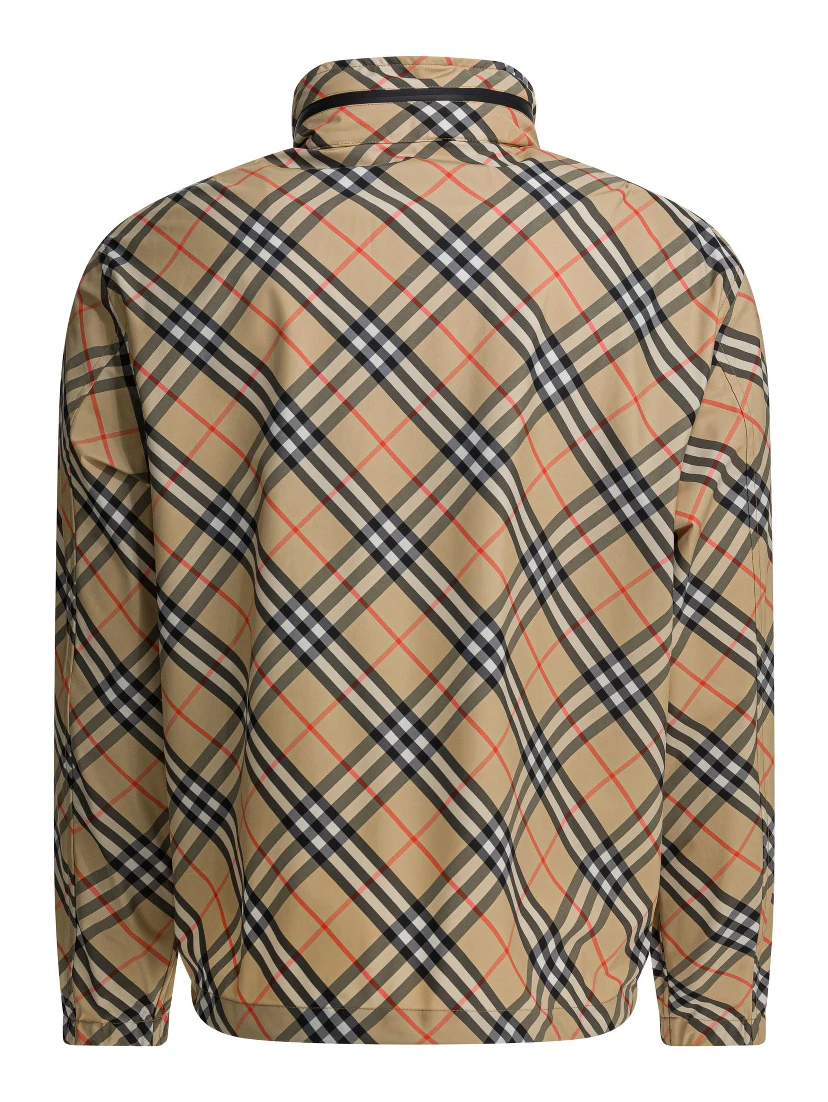 "Check" windbreaker jacket