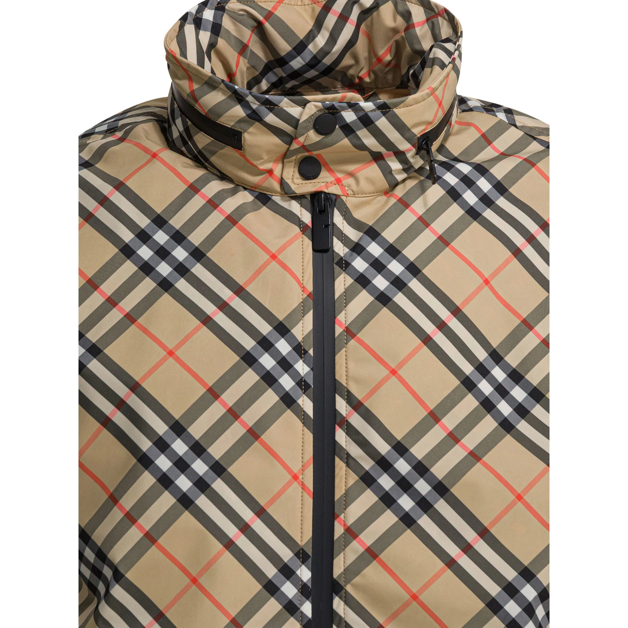 "Check" windbreaker jacket