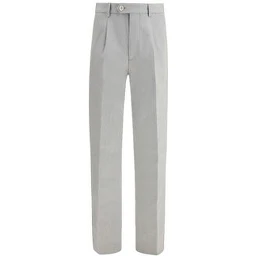 Gray Wool Casual Pants