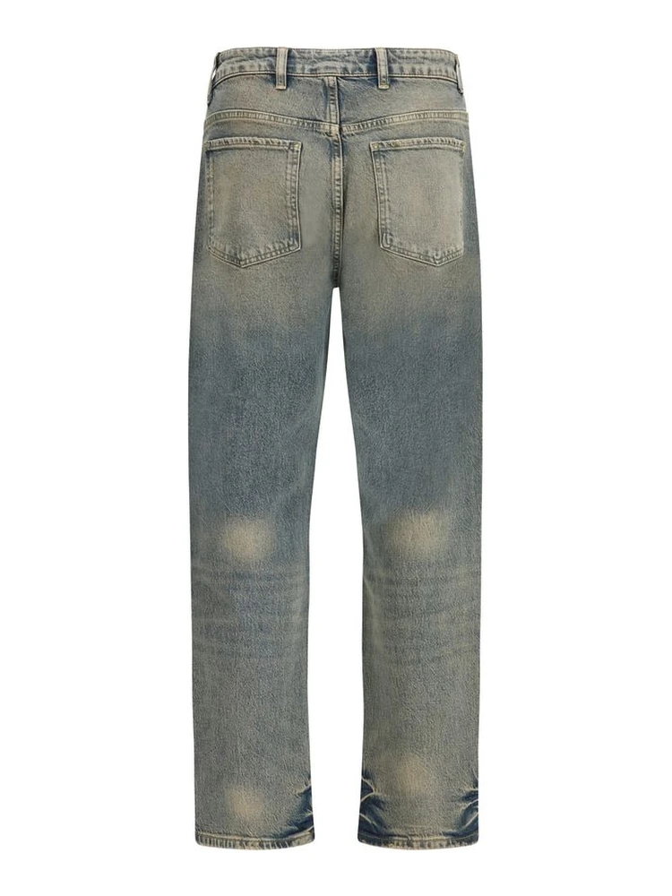 Blue Cotton Straight-Leg Jeans alternative